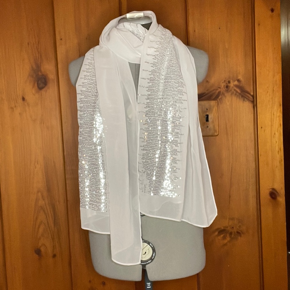 ⭐️4/$20⭐️ Style & Co Sheer Scarf with Glitter Detail